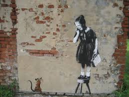 Banksy Canvas Ready To Hang Rat Girl Multiple Canvas Etsy Banksy Art Street Art Banksy Artwork