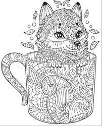 Tareitas Lobito De Mandala Mandalas Animales Mandalas Para Colorear Animales Mandalas Hindues