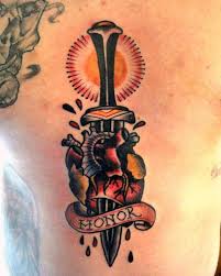 › create infinity tattoo with names. 50 Traditional Heart Tattoo Designs For Men Devotion Ink Ideas