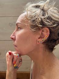 Pride Ear Cuff With Rainbow Colors