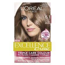 Choosing what hair color to use can be daunting, especially if it's a permanent hair color. Light Ash Brown 6 1 Loreal Hair Color Light Ash Brown Hair Color Light Ash Brown Hair