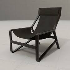 Available in a variety of leather sling and wood frame combinations. Toro Lounge Chair Hd 3d Model Formfonts 3d Models Textures