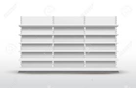 Download White Empty Store Shelves Retail Shelf Rack Showcase Display Royalty Free Cliparts Vectors And Stock Illustration Image 94145941