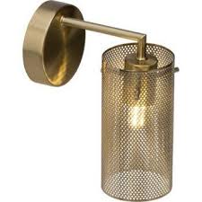 Applique Moderne Metal Laiton Brosse Brilliant Gracian 1 Lumiere S Laiton Lumiere Applique Murale