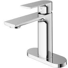 Vigo Davidson Single Hole Single Handle Bathroom Faucet With Deck Plate In Chrome Grey In 2020 Bathroom Faucets Bathroom Faucets Chrome Single Hole Bathroom Faucet