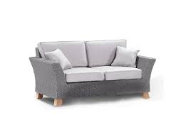 Malibu 2 Seater Sofa Lounge In Grey Outdoor Wicker Furniture In 2020 Outdoor Wicker Furniture Wicker Furniture 2 Seater Sofa