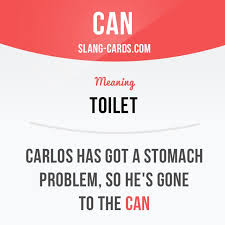 Can Means Toilet Example Carlos Has Got A Stomach Problem So He S Gone To Slang English Learn English English Idioms