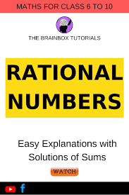 Maths Rational Numbers Learning Math Math Rational Numbers