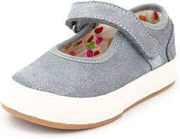 Amazon.com | MORGAN & MILO Charlotte Mary Jane Shoes for Toddlers and  Girls, Blue Gray, 6 | Flats