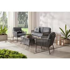 Enjoy all the comforts of home on the patio with any one of these outdoor decor trends. Modern Wicker Outdoor Lounge Furniture Patio Furniture The Home Depot