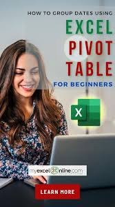 Fix Errors In Excel Pivot Table Date Grouping Myexcelonline In 2020 Excel For Beginners Pivot Table Excel Tutorials