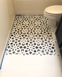 Painting linoleum floors as a home improvement project is time consuming, and requires a few steps, several days and a laundry list of tools and materials to complete. Bathroom Makeover Phase 2 Chalk Painted Linoleum Floors Painting Linoleum Floors Paint Linoleum Flooring