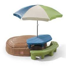 Naturally Playful Summertime Play Center In 2020 Outdoor Toys Play Centre Kids Sandbox