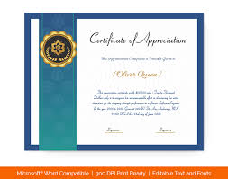 Pin On Appreciation Certificate Template 88 Editable For Word And Pdf
