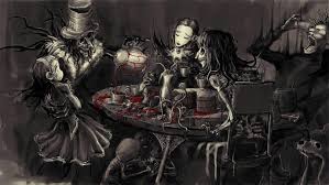 #twisted wonderland #twisted wonderland wallpaper #heartslabyul #cater diamond #twst cater. Gothic Alice In Wonderland Blood Selective Coloring Hd Wallpapers Desktop And Mobile Images Photos