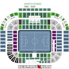 Manchester United Seating Plan Old Trafford Seating Plan