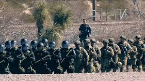 U.S. Border Patrol holds joint crowd control exercise