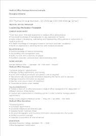On a resume for office supervisor jobs, the job description is what everything revolves around. Medical Office Manager Resume Templates At Allbusinesstemplates Com