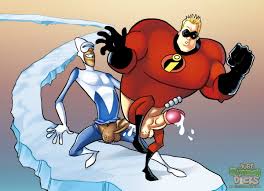 Interracial gay anal with Mr. Incredible and Frozone | Hot Gay Comics