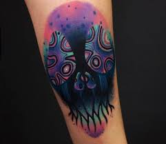 Colored clouds and trippy mushroom tattoo on. Traditional Mushroom Skull Tattoo Novocom Top