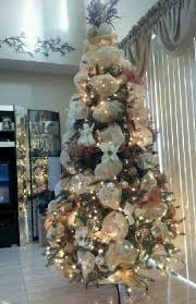 Gold Deco Mesh Christmas Tree Mesh Christmas Tree Christmas Tree Themes Beautiful Christmas Trees