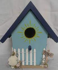 Wayfair offers a fun assortment of bird houses in a range of colors, styles, and sizes. Nautical Beach Themed Birdhouse Etsy Bird Houses Painted Birdhouse Craft Bird Houses Diy
