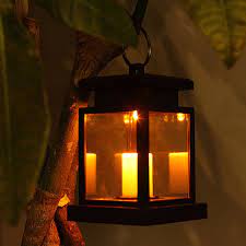 Buy at the glow company. Solar Powered Led Candle Table Lantern Hanging Light Outdoor Garden Decor Walmart Canada