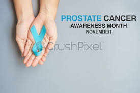 National prostate health month (nphm), also known as national prostate cancer awareness month, is observed every september in north america by health experts, health advocates, and individuals concerned with men's prostate health and prostate cancer. November Prostate Cancer Awareness Month Man Holding Light Blue Ribbon Stock Photo Crushpixel