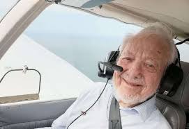 At age of 96 Avon Reach care home resident John Hunt gets wish to pilot a  plane thanks to Bliss Aviation