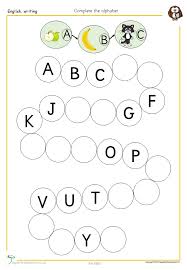Part of a free online esol course for beginners mapped to the uk national curriculum for esol at entry 1 emerging and above. Alphabet Missing Letter Worksheet Apple For The Teacher Ltd