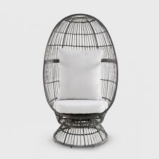 Latigo Swivel Patio Egg Chair Brown Opalhouse In 2020 Egg Chair Wicker Patio Chairs Opalhouse