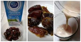 Masukkan air rendaman kurma dan daging kurma dalam blender, tambahkan susu. Resipi Susu Kurma Viral Yang Dapat Bekalkan Tenaga Untuk Ibu Breastfeeding
