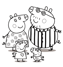 Peppa Pig Para Colorear Grande