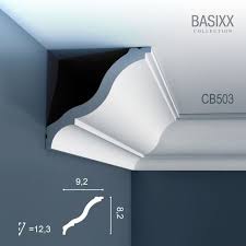 Corniche Moulure Cimaise Decoration De Stuc Orac Decor Cb503 Basixx Profil Decoratif Du Mur Et Du Plafond 2 M Basixx Cb503 Moulure Plafond Corniche