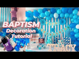 Baptism Decoration Ideas Christening Decoration Ideas For Baby Boys Diy Binyag Decoration Youtube