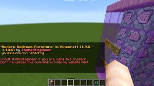 · a cool couch furniture piece using the chain block . Minecraft Modern Bedroom Furniture With No Mods How To Make Minecraft Furniture Video Dailymotion