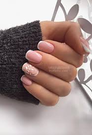 100 Amazing French Manicure French Nail Art Ideas Body Art Guru Alternatively for a more refined and subtle look you can use diamonds on a pale or neutral shade.