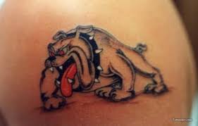 Dogs in love funny wedding gift. Cartoon Bulldog Tattoo Tattoos Bulldog Tattoo Tattoo Designs