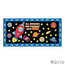 Mission Of Faith Bulletin Board Set Oriental Trading Christian Bulletin Boards Space Bulletin Boards Summer Bulletin Boards