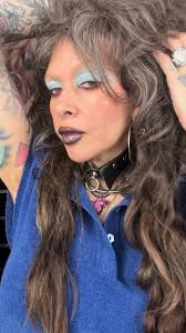 Quick Blue Eyeshadow. Boy Blue Shadow Marker @Hard Candy Costa Riche Eye  Kohl @maccosmeticsusa Midnight Hex Liquid Lipstick @Satanme Coco Cacao Lip  Oil @Milani Top @Fashion Brand Company #makeupover40 ...