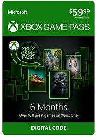 Amazon Com Xbox Game Pass 6 Month Membership Digital Code