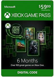 amazon com xbox game pass 6 month membership digital code