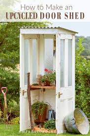 How To Make A Potting Shed From Old Doors Empress Of Dirt Garden Shed Diy Vintage Garden Decor Garden Doors