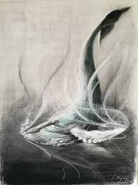Whale Drawing With Charcoal By Lineke Lijn How To Draw A Humpback Whale Whale Drawing Drawings Easy Drawings