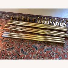 Today i am going to be sharing my very own take on west elm's metal curtain rods! West Elm Antique Brass Curtain Rods Aptdeco