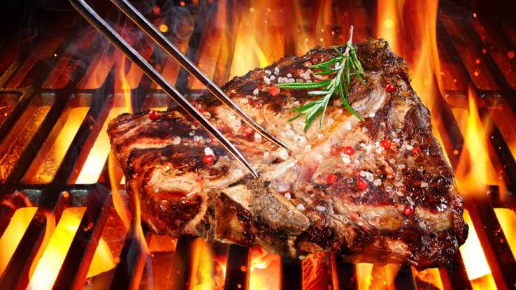 Grilling meat