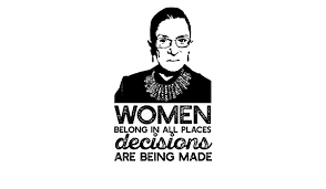 Women belong in all places where decisions are being made. Women Belong In All Places Decisions Are Being Made Ruth Bader Ginsburg Feminist Quote Dot Grid Journal Squad Feminist Amazon De Bucher
