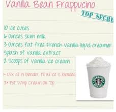 Vanilla Bean Frap Tastes Just Like The Starbucks Frap Must Try For All Starbucks Fans Starbucks Drinks Recipes Starbucks Recipes Smoothie Drinks