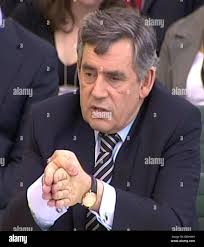 Prime Minister Gordon Brown gives evidence to the Commons Liaison Committee  in House of Commons, London Stock Photo