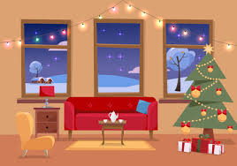 This santa claus headband is a fun and simple christmas craft that's great for young kids. 2 713 Christmas Living Room Stock Illustrations Cliparts And Royalty Free Christmas Living Room Vectors